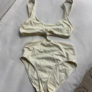 White One-Piece Bathing Suit